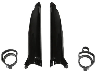 Produktbild von Gabelprotektoren UFO PLAST 2-teilig Verkleidung Gabelabdeckung für Kawasaki KX 125 - 500 ccm Bj. 1994 - 1995, Farbe:schwarz