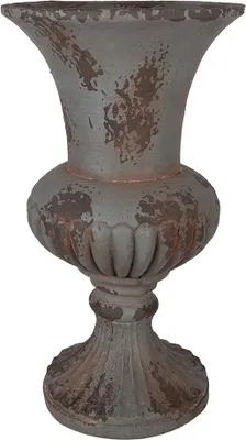 Image de Clayre & Eef Pot de fleurs Ø 30x52 cm Gris Céramique