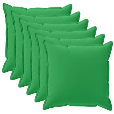 Imagen del producto de vidaXL, funda de cojín, 6 unidades, color verde HOUTEN, 45 x 45 cm, poliéster