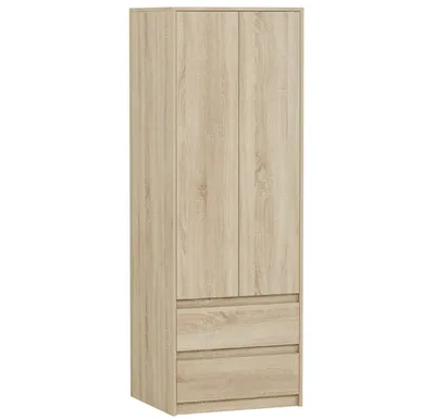 Obrázok produktu pre Šatníková skriňa 63 cm, 2 dvere, 2 zásuvky FRAMIRE B-6 sonoma