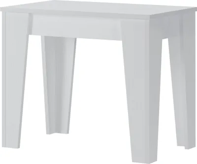 Produktbild von Dmora Ausziehbarer Konsoletisch Gizio 305,6x90x75,2 cm Weiß, 12 Sitzplätze erweiterbar
