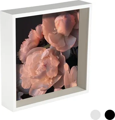 Produktbild von Nicola Spring Box Bilderrahmen - 10 x 10 Quadrat-Acrylrahmen - Weiß