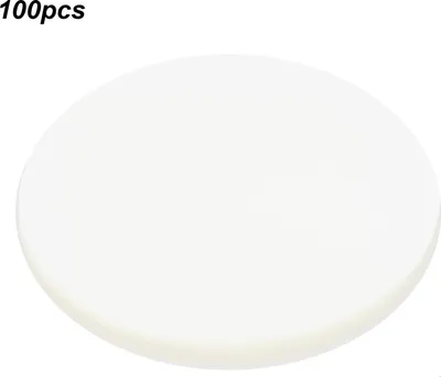 Produktbild von 100 Stück Abzeichen Schutzfolien, 75mm transparent PVC, für Ansteck‑Buttons & DIY‑Bastelprojekte