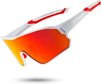 Produktbild von ROCKBROS Fahrradbrille Polarisierte Sonnenbrille Herren Damen mit UV400-Schutz TR90-Rahmen für Outdoor-Sport Radfahren Laufen