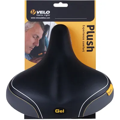 Produktbild von Velo Sattel Plush TOUR DS Gel City Unisex, schwarz/grau
