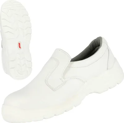 Produktbild von S2 Sicherheitsslipper NITRAS CLEAN STEP SL | Gr. 46 | Kunstleder | weiß
