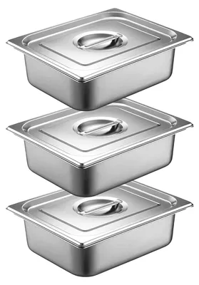 Zdjęcie produktu dla Omgoods - Zestaw trzypięciowy do panierowania ze stali nierdzewnej, idealny do kotletów i ryb
