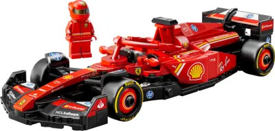 Produktbild von LEGO Speed Champions Ferrari SF-24 F1 Rennauto - Spielzeug mit Formel 1 Minifigur zum Sammeln - Bauset für Kinder - Sammlerstück - Geschenk für Jungen & Mädchen ab 10 Jahren oder erwachsene Fans 77242