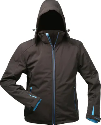 Produktbild von Wintersoftshelljacke Uranos Gr.XXXL schwarz/blau ELYSEE