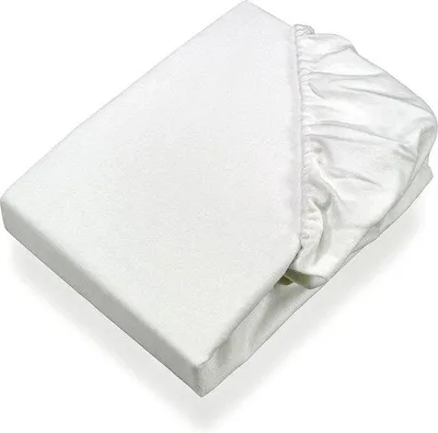 Produktbild von Famanu Molton Spannbettlaken Matratzenschutz - Weiß, 100 x 200 cm