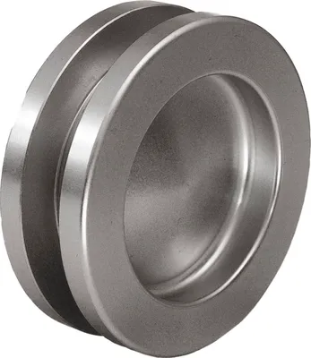 Produktbild von KWS Muschelgriff-Paar rund Ø 65mm, für Glas- und Holztür, für TS 8-10 / 38-45mm, Aluminium schwarz matt