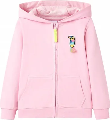 Produktbild von Design Möbel Kinder-Kapuzenpullover mit Reißverschluss Hellrosa 92 - 2024 Neu