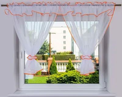 Obrázek produktu pro Hotová záclona TUNESIEN, 300x120 Oranžová