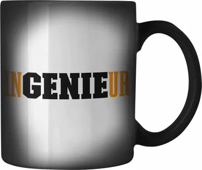Produktbild von Trendation - Ingenieur Farbwechsel Zauber-Tasse Gadget Geschenk Ingeneur Karabiner Farbwechsel Zauber-Tasse Edelstahl Geschenkidee (Schwarz)