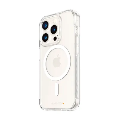 Obrázek produktu pro PanzerGlass ® HardCase Transparent w. White MagSafe & D3O® iPhone 15 Pro, Obal, Apple, Apple - iPhone 15 Pro, 15,5 cm (6.1"), Průhledná