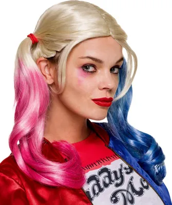 Produktbild von Rubies Perücke Haarteil Karneval Harley Quinn Erwachsene Halloween Fasching