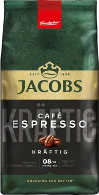 Obrázek produktu pro Jacobs Espresso Expert Roast, káva, celá zrna, pražená káva, zrnková káva, 1 balení (1 x 1000g)