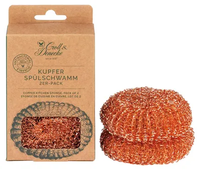 Obrázek produktu pro sada 2 měděných houbiček na mytí nádobí