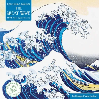 Produktbild von Adult Sustainable Jigsaw Puzzle Hokusai: The Great Wave