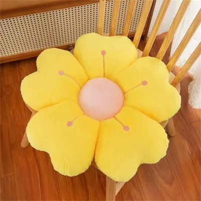 Obrázek produktu pro Dekorativní polštář ve tvaru květiny - plyšový podlahový polštář, 35 cm