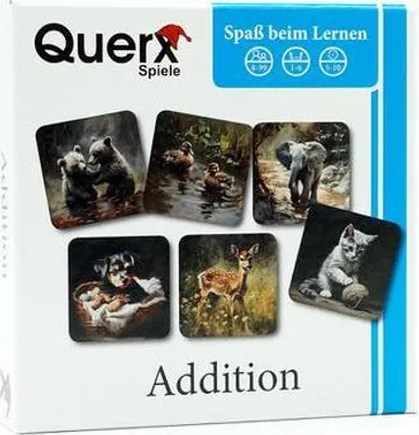 Produktbild von Querx Lernspiel für Kinder: Addition üben und verstehen – mit Tiermotiv