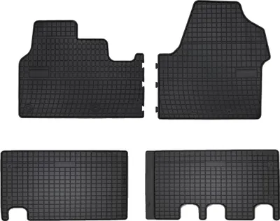 Immagine prodotto di Tappetini auto in gomma adatto per Citroen Jumpy III (2018-, 2 file) neri, set 4 pz, con fissaggi