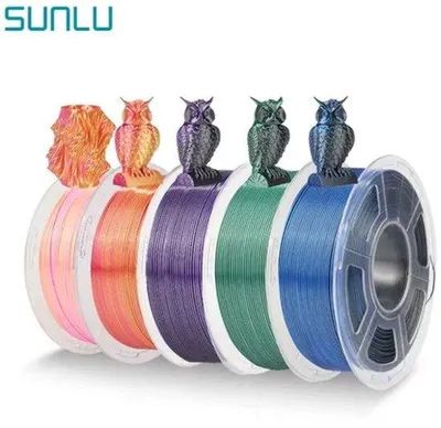 Obrázok produktu pre 3D tlačová niť, hodvábny povrch – priemer 1,75 mm – hmotnosť 1 kg – pre presné tlače s efektom hodvín