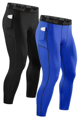 Produktbild von 2er-Pack Herren Kompressionsleggings für Sport