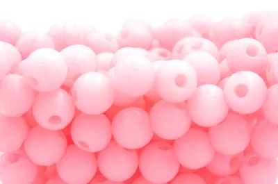 Produktbild von Vintageparts Acrylperlen pastellrosa 6 mm, 100 Stück