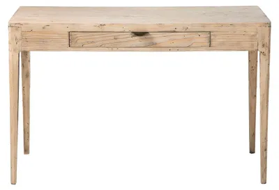 Image de SIGNATURE - Bureau 1 tiroir en pin massif - HENRI