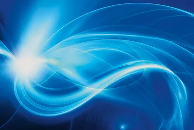 Produktbild von Fototapete - Blue Abstract 375x250cm - Vliestapete