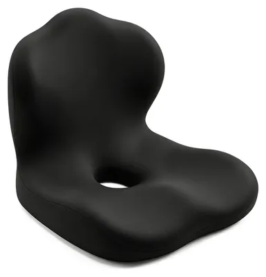 Produktbild von Ergonomisches Sitzkissen mit Rückenlehne - Orthopädisches Steißbeinkissen für Büro und Auto