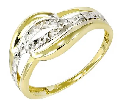 Produktbild von Goldring 585 Gold Gelb- & Weißgold Glare971 Ringgröße 65, Breite 1,4 mm, Oberseite 11,8 mm