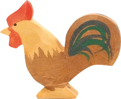 Produktbild von Hahn braun - Holzfigur Ostheimer