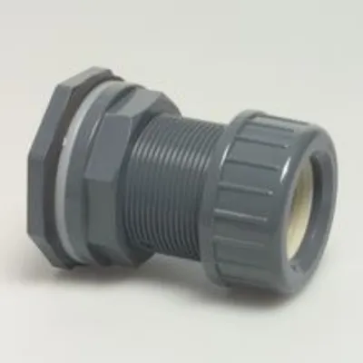 Obrázok produktu pre Priechodka z PVC-U, svorka x AG, 10 barov, 40 mm x 1 3/4"