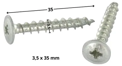 Produktbild von Schraube Spax Flachkopf Pozi 3,5X35 WIROX