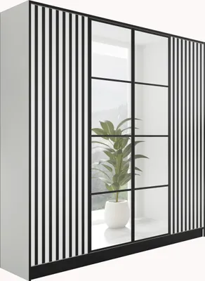 Produktbild von KIER FURNITURE EDEN v3 Kleiderschrank 206,4x205x39cm, 4 Türen, Weiß