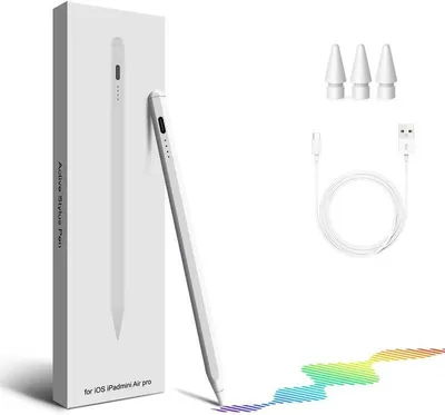 Produktbild von Tablet-Eingabestifte Eingabestift mit Spitze Neigungsitivität, Eingabestift mit 3X Stiftspitz, Wiederaufladbar Eingabestift zum 2018-2022 pad,