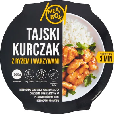 Produktbild von Meal Box Thai-Huhn mit Reis und Gemüse 360 G