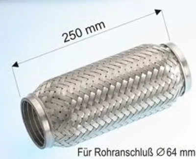 Produktbild von EBERSPÄCHER 99.018.79 Ø65mm Flexrohr Auspuff Abgasrohr 250mm
