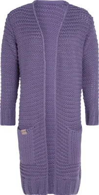 Produktbild von Knit Factory Alex lange Strickjacke - Violett - 40/42