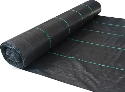 Obrázek produktu pro Síť proti plevelu (role 1,55 x 100 m) Síť proti plevelu, zahradní geotextilie, zahradní tkanina proti plevelu