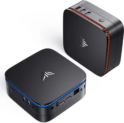 Immagine prodotto di Mini PC desktop – Intel Celeron – 16 GB di RAM – 512 GB SSD – Windows 11 Pro – Sistema compatto