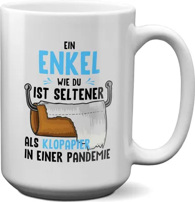 Produktbild von 22Feels XL Tasse Enkel Geschenk 18. Geburtstag Abitur Weihnachten Firmung Konfirmation Abi Uni Abschluss Bachelor Master Meistertitel Jungs Haferl Männer Teenager Geschenkidee Bürotasse
