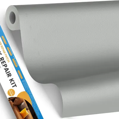 Produktbild von Selbstklebende Reparaturflicken für Leder, 40 x 80 cm, in Grau