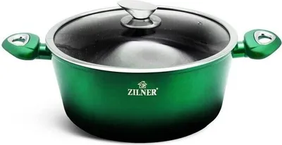 Produktbild von ZILNER 21-Teilig Marmoriertes Topfset Kochgeschirr-Set Emerald Noir Zl-8542