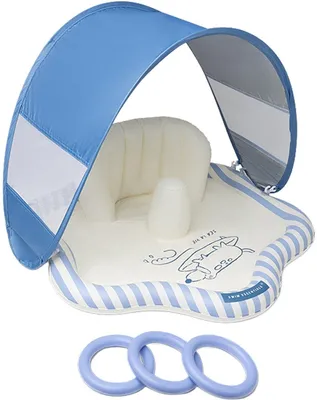 Produktbild von Swim Essentials Baby-Spritzmatte – Blau – Surfer – Ø 76 cm