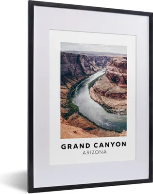 Produktbild von MuchoWow® Gerahmtes Poster Arizona - Amerika - Wasser 30x40 cm - Poster mit Schwarzem Bilderrahmen Wandposter Rahmen Foto Bilder - Wandposter Schlafzimmer