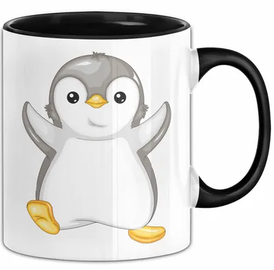 Produktbild von Lustige Pinguin Tasse Geschenk Pinguin-Liebhaber (Schwarz)