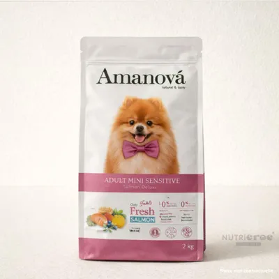 Produktbild von Amanova Getreidefreies Hundefutter für kleine Rassen mit Lachs für sensible Hunde